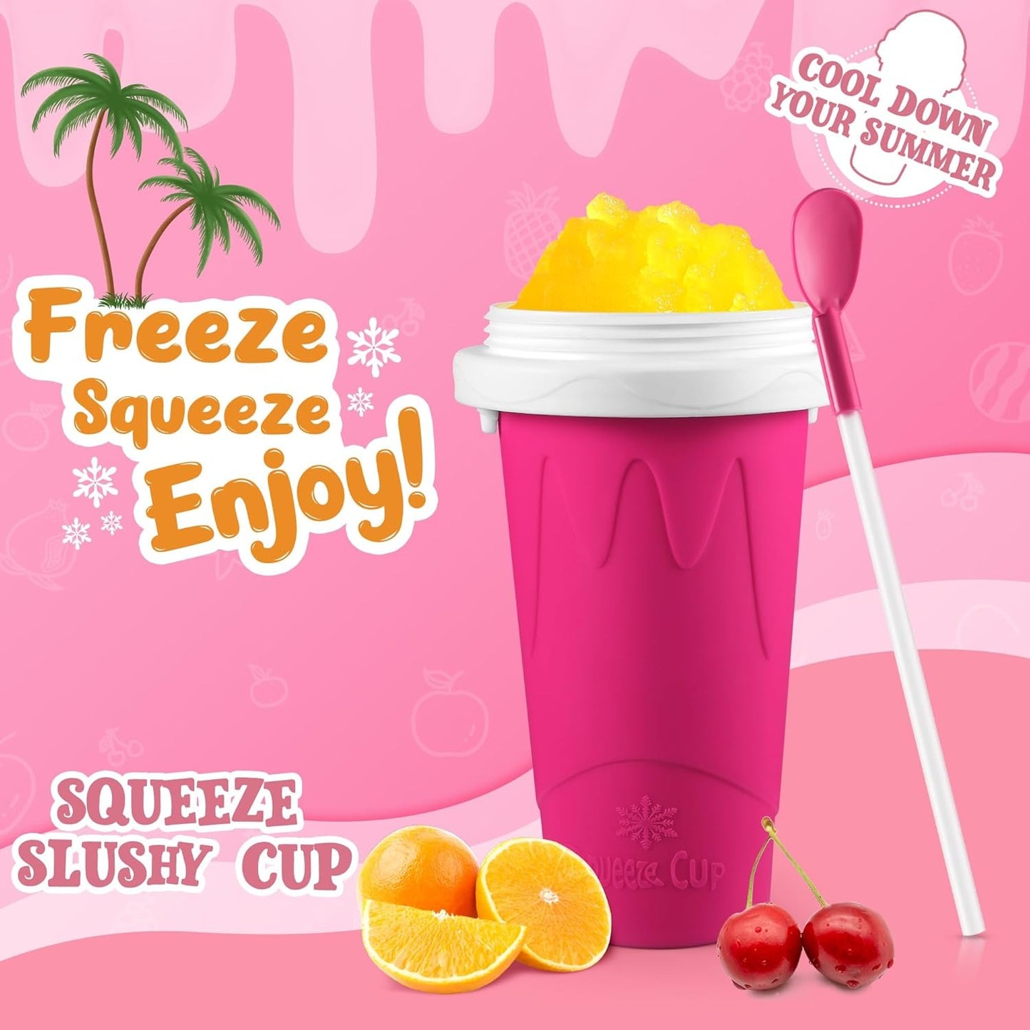 Frozen Magic Slushy Maker Squeeze Cup